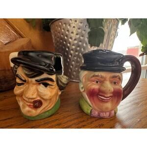 Vintage Japan Toby Character Salt & Pepper Shakers Set